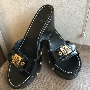 Tory Burch Patent Leather Wedges size 6